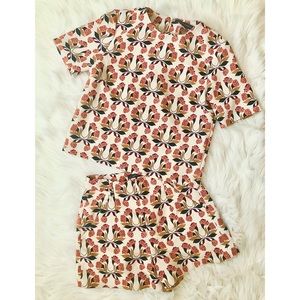 💕SOLD💕 Zara Woman Printed shirt/ Bermuda short